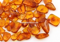 Natural amber chips beads, bulk, 10-15mm - x15g