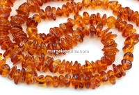 Natural Amber Chips Beads, 8-10mm