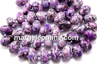 Colier cu incuietoare din margele magnezit, rondela, 16x10mm