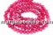 Perle tip Mallorca, disc, rosu intens, 12x8.5mm