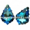 Swarovski,  baroque pendant, blue aurore boreale, 22mm - x1