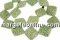 Margele lava naturala, verde kaki, romb, 23.5x23.5mm - x18