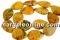 Margele coral fosil, oval, 18x13mm