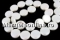 Margele haolit alb, rotund, 8mm