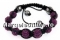 5 beads Shamballa bracelet light topaz light x1