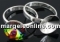 Baza inel argint 925, rivoli 12mm, interior 16.4mm - x1