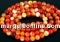 Margele agate crab fire, roz intens, rotund fatetat, 8mm
