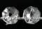 Swarovski, flame cabochon, white opal, 10mm - x2