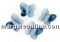 Swarovski, margele fluture, denim blue, 10mm - x2
