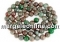 Margele granat rosu intens, neregulat, 9-13mm