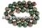 Margele granat verde natural, rotund, 6-6.5mm