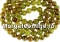 Margele granat grosular oliv natural, rotund, 10mm