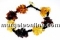 Bracelet with natural amber beads , chips , 5 -8mm