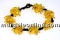Bracelet with natural amber beads , chips , 5 -8mm