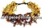 Bracelet with natural amber beads , chips , 12- 13mm