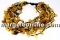 Bracelet with natural amber beads , chips , 5 - 7.5mm
