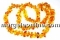 Natural amber necklace beads , chips , 6 -14mm