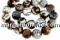 Agate, crab fire, faceted rounded tube, intense brown, 18x14mm