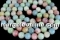 Rainbow fluorite, round, 14mm