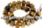 Margele cuart turmalinat, triunghi fatetat, 15.5mm
