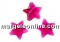 Swarovski, star bead, light rose, 8mm - x2