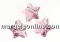 Swarovski, margele stea, fuchsia, 8mm - x2