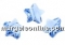Swarovski, star bead, sapphire, 8mm - x2