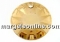 Swarovski, Sun pendant, blue auroe boreale, 40mm - x1