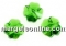 Swarovski, clover bead, peridot, 8mm - x2