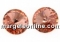 Swarovski, rivoli, antique pink, 14mm - x1