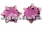 Swarovski, edelweiss pendant, vintage rose, 14mm - x1