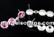 Tortite cercei cu bordura, ag 925, rivoli Swarovski 6mm - x1per