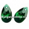 Swarovski, drop pendant, emerald, 38mm - x1