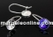 Tortite cercei cu bordura, ag 925, rivoli Swarovski 8mm - x1per