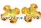 Swarovski, greek cross pendant, metallic sunshine, 28mm - x1