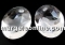 Swarovski, kaputt oval pendant, silver night, 36mm - x1