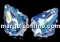 Swarovski,  baroque pendant, blue aurore boreale, 22mm - x1