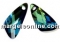 Swarovski, wing pendant, meridian blue, 27mm - x1