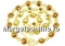 Pendant base, gold-plated 925 silver, rivoli Swarovski 6mm - x1