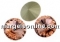 Swarovski, rivoli, antique pink, 14mm - x1