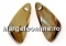 Swarovski, wing pendant, crystal copper, 27mm - x1