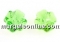Swarovski, clover bead, peridot, 8mm - x2