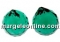 Swarovski, pandantiv sfera fatetata, emerald, 30mm - x1