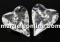 Swarovski, greek cross pendant, silver night, 18mm - x1
