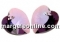 Swarovski, heart pendant, jonquil antique pink, 14mm - x2