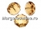 Swarovski, briolette bead, light col. topaz, 6mm - x4