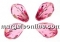Swarovski, drop bead, rose, 10.5mm - x2