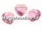 Swarovski, heart bead, white alabaster, 10mm - x2