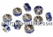 Swarovski rhinestone ss30, royal blue, 6mm - x4