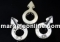 Swarovski, fancy pendant, female symbol, antique pink, 18mm - x1